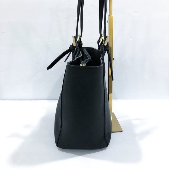 Tory Burch Emerson Black Saffiano Leather Tote Bag - Picture 5 of 11